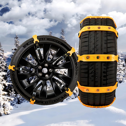 Łańcuchy Śniegowe Uniwersalne Opaski Na Koła Zimowe Antypoślizgowe Komplet na Arena.pl