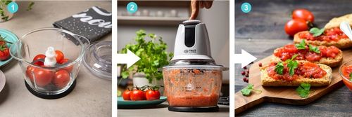 Rozdrabniacz do warzyw 1200ml 4 NOŻE FIRST AUSTRIA na Arena.pl