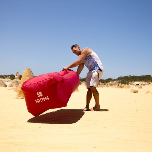 SOFTYBAG SOFA DMUCHANA PREMIUM CZERWONY 0206 na Arena.pl