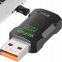 KARTA SIECIOWA ADAPTER BLUETOOTH 5.4 WiFi 6 BT USB 900 MBPS WPA3 ODBIORNIK