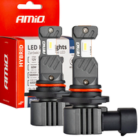 Amio LED HB4 9006 HYBRID 6000K Canbus 60W Żarówki Samochodowe