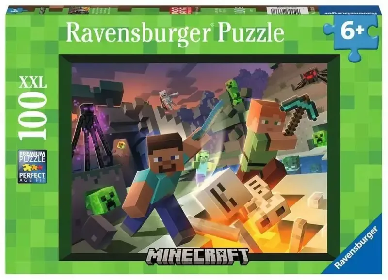 Puzzle 100 elementów XXL. Monster Minecraft zdjęcie 1