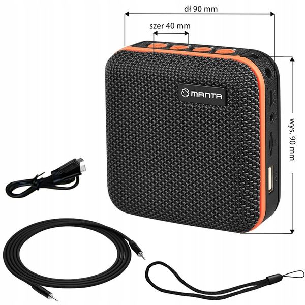 MANTA ZESTAW SMARTWATCH GŁOŚNIK BLUETOOTH SPK01GO zdjęcie 14