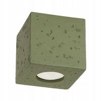 Sollux Lighting Spot Sufitowy Kwadratowy 1xGU10 10W Zielony Beton IP20
