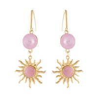 kolczyki z kryształkami i malowanymi słoneczkami (p25/jes/20au)