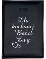 KALENDARZ A6 2026 TYGODNNIOWY DLA BABCI nadruk z twoim napisem dedykacją
