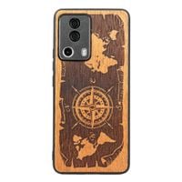 Drewniane Etui Bewood Xiaomi 13 Lite RÓŻA WIATRÓW MERBAU