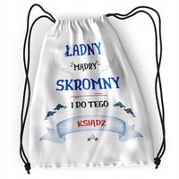 Plecak Dla Księdza Sportowy Szkolny Worek Torba Z Nadrukiem Ze Zdjęciem