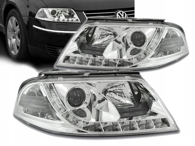 LAMPY VW PASSAT B5 FL 3BG 01-04R DAYLINE LED CHROM zdjęcie 5
