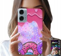 ETUI DO MOTOROLA G34 5G - SŁODKIE DONUTY Z LUKREM W TLE + FOLIA