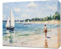 Obraz 60x50cm Życie na Brzegu