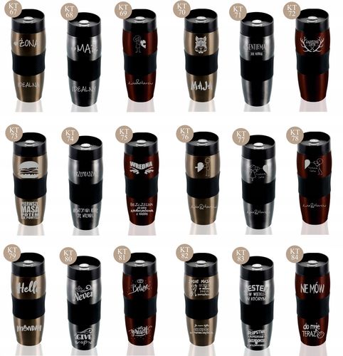 Kubek termiczny z grawerem na prezent do kawy na Arena.pl