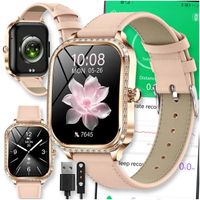 SMARTWATCH WATCH ZEGAREK AMOLED BLUETOOTH ROZMOWY MENU PL DAMSKI SMARTBAND MK88
