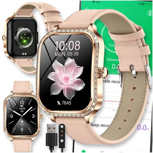 SMARTWATCH WATCH ZEGAREK AMOLED BLUETOOTH ROZMOWY MENU PL DAMSKI SMARTBAND MK88 na Arena.pl