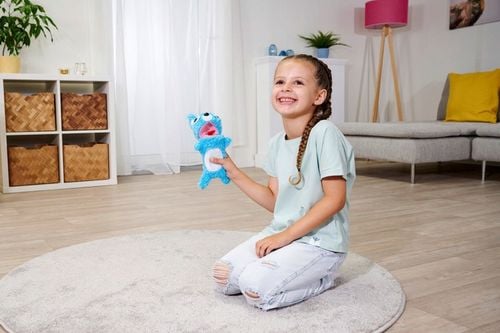 SCREAMERZ INTERAKTYWNA MASKOTKA ROZBAWIACZ NIEBIESKI MIŚ Z DŹWIĘKIEM 30 CM na Arena.pl