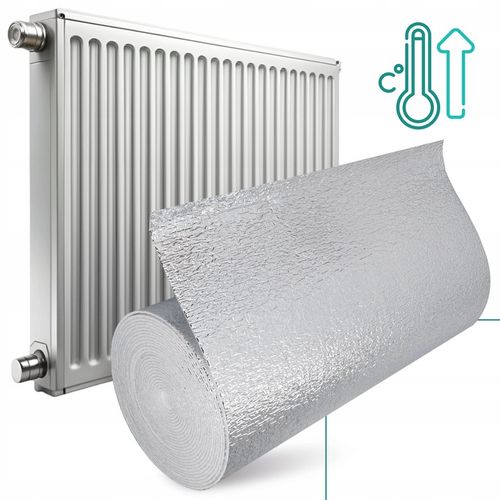 Ekran Zagrzejnikowy Mata Aluminiowa 15m Pianka Termoizolacyjna Izolacyjn GO na Arena.pl