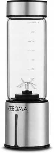 Blender Przenośny Bezprzewodowy DUŻY 465ml 300W ZEEGMA Go Plus SREBRNY na Arena.pl