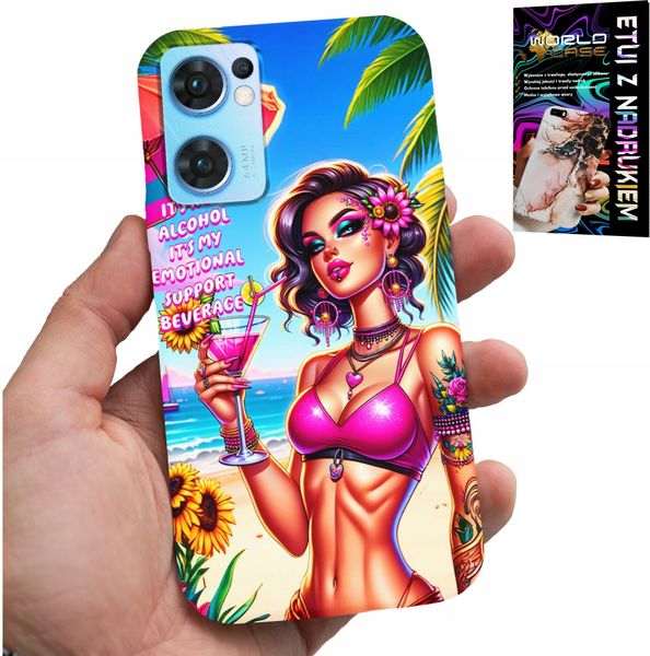 ETUI DO OPPO RENO7 5G - IT'S NOT ALCOHOL IT'S MY EMOTIONAL CASE zdjęcie 1