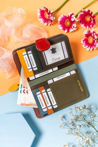 duży, patchworkowy portfel damski - rovicky na Arena.pl