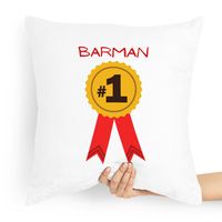 Poduszka Prezent Dla Barmana Barman Na Medal #1 Z Nadrukiem Ze Zdjęciem