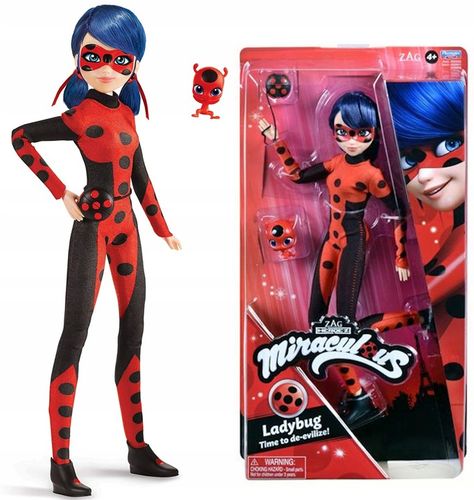 MIRACULOUS BIEDRONKA I CZARNY KOT TIKKI lalka, figurka, ORYGINAŁ 50006 na Arena.pl