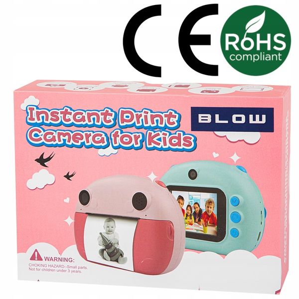 DRUKUŚ APARAT NATYCHMIASTOWY DLA DZIECI FULL HD MINI DRUKARKA + 2SZT ROLEK zdjęcie 11