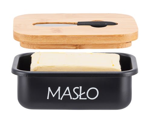 maselniczka stalowa z nożykiem do smarowania e-6132 na Arena.pl