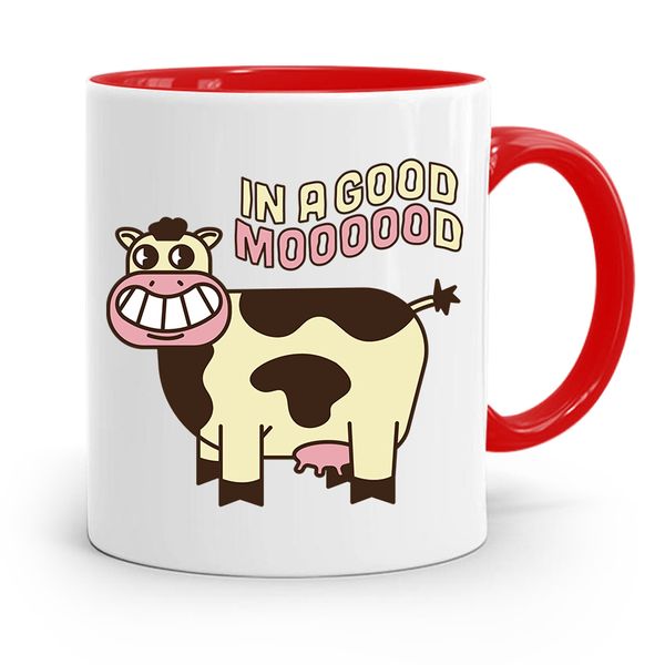 Kubek Czerwony Weterynarza In A Good Moood Prezent Z Nadrukiem Ze Zdjęciem zdjęcie 1