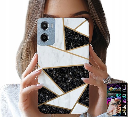 ETUI DO MOTOROLA E15 / G05 - ELEGANCKIE MODNE WZORY CASE + FOLIA na Arena.pl