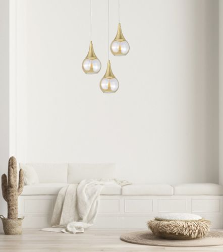 Lampa wisząca 3xE27 LACRIMA WHITE na Arena.pl