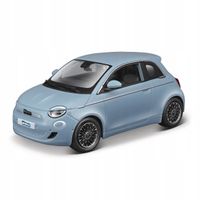 2X Fiat 500E (2023) 1:24 Bburago 18-21110 NIEBIESKI ELEKTRYCZNY SAMOCHÓD
