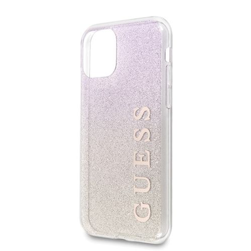 Guess Glitter Gradient - Etui iPhone 11 Pro (Gold/Pink) na Arena.pl