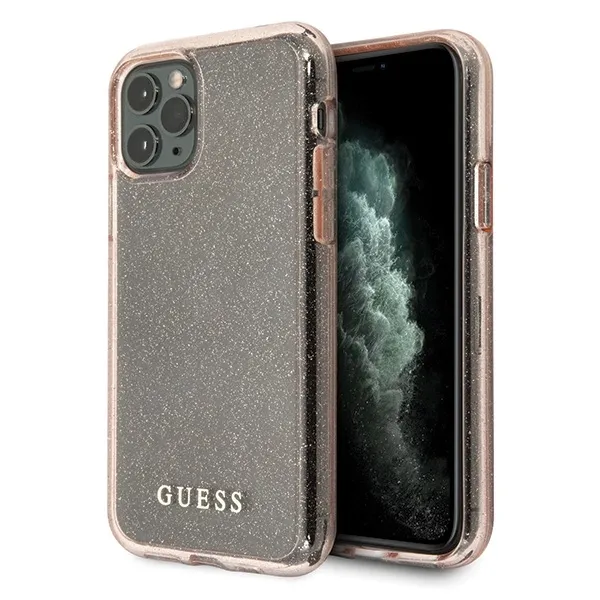 Etui Guess Glitter na iPhone 11 Pro Max - różowe zdjęcie 1