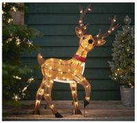 Figurka bożonarodzeniowa LED na zewnątrz renifer na baterie