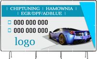 BANER REKLAMOWY 100x50cm gotowy projekt CHYPTUNING HAMOWNIA EGR plandeka