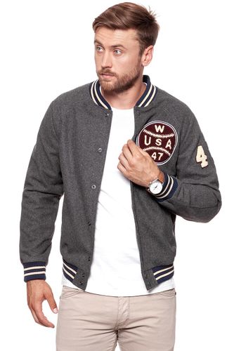 WRANGLER BILLY BASEBALL DARK GREY MEL W4702WF06 S na Arena.pl