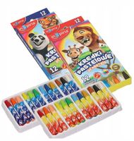 kredki 12szt PASTELOWE INSPIRIA 6566