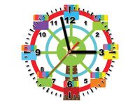 30X30CM ZEGAR KARUZELA OBRAZ DREWNO