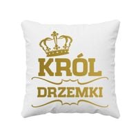 Król drzemki - poduszka z nadrukiem