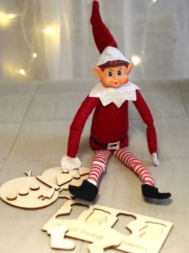 ZESTAW UBRANKA I AKCESORIA DLA ELFA PSOTNIKA ELF ON THE SHELF HAMAK KOCYK na Arena.pl