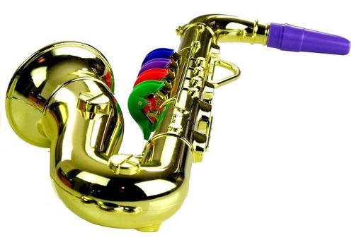 Zabawkowy Saksofon instrument w kolorze złotym na Arena.pl