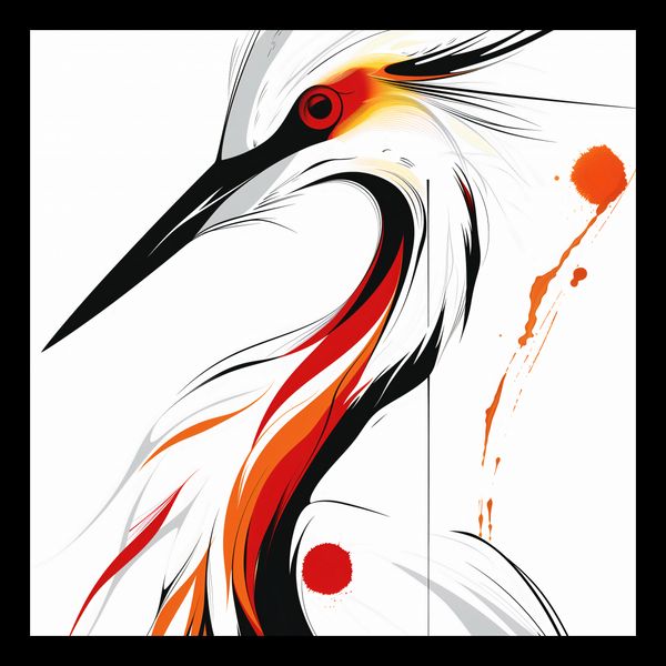 Plakat 20x20cm Bocian zdjęcie 2