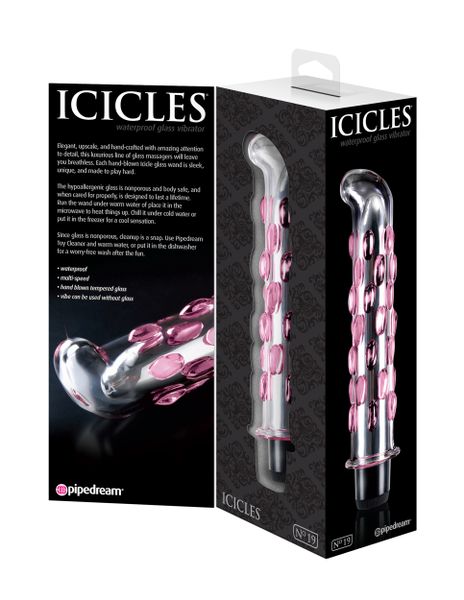 ICICLES No 19 Szklany Wibrator G-spot zdjęcie 2