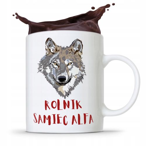 Dla Rolnika Kubek Rolnik Rolnik Samiec Alfa Z Nadrukiem Ze Zdjęciem na Arena.pl