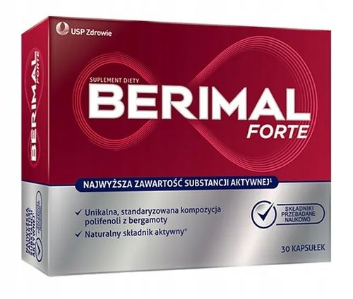 BERIMAL FORTE 30KAP NA CHOLESTEROL BERGAMOTA WIT C na Arena.pl