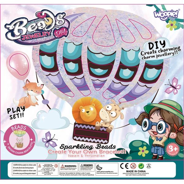 WOOPIE ARTFUN Zestaw do Robienia Biżuterii Bransoletek Wisiorków Pierścionków Nawlekanka zdjęcie 3