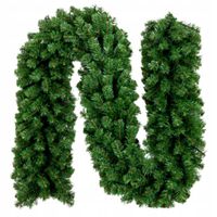 GIRLANDA CHOINKOWA SZTUCZNA ZIELONA GĘSTA ŚWIATECZNA BOŻE NARODZENIE 2,7 M