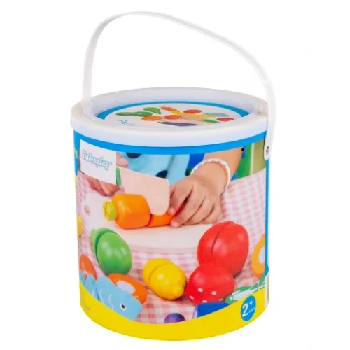 DREWNIANE OWOCE I WARZYWA DO KROJENIA NA RZEPY NÓŻ DESKA KINDERPLAY na Arena.pl