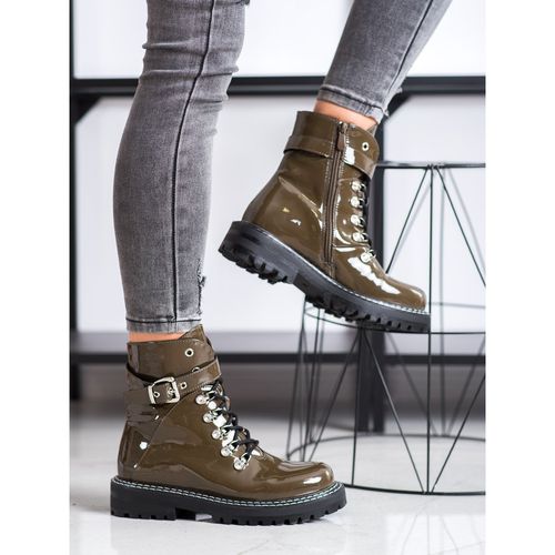 Modne Lakierowane Traperki r.40 na Arena.pl