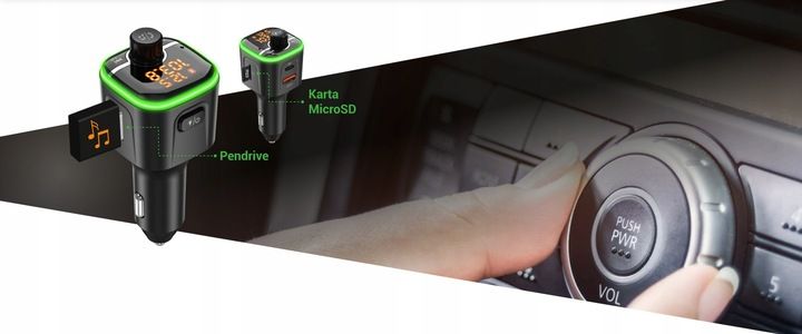 Navitel BHF04 MAX Bluetooth FM Transmiter MP3 USB zdjęcie 4